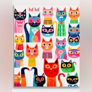 Number Artist Complete Paint By Numbers Kit 16x20" "Cat Collection"